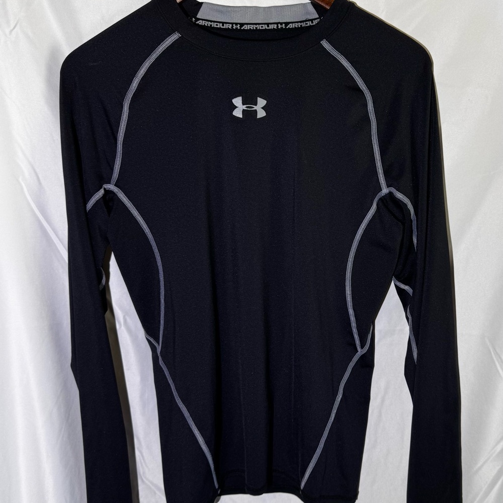 Under Armour Black and Gray Performance Top